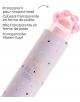 Пастелнорозова гумичка за триене Miquelrius Back2Fun - Paw, с форма на лапа, с прозрачна главичка, частично поставена в лилава тубичка с звезди и надпис „SUPER PAW ERASER POWER“, както и многоезичен текст за главичката във формата на лапа.-4-thumb