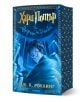 Корицата на Хари Потър и Орденът на феникса - специално издание с цветни порезки показва Хари с пръчка и синя магия, чества 25 години магия в България, със заглавие и име на автора на кирилица.-1-thumb