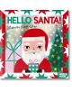 Илюстрована корица на книгата с Дядо Коледа с подарък, украсена елха, розов подарък и падащ сняг. "Здравей, Дядо Коледа!" е очарователна коледна огледална книжка, идеална за празнични тържества.-1-thumb