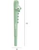 Химикалка Miquelrius Back2fun Alligator Green е зелена химикалка с формата на анимационен алигатор, висока около 150 мм и широка около 20 мм, идеална за ученически принадлежности, с отпечатана от страната й BookFun.-3-thumb