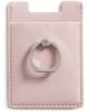 Холдър за телефон с ринг Miquelrius Pink е светлорозов, правоъгълен аксесоар със сребрист ринг и декоративен шев, който служи и като стилен калъф за карти.-1-thumb