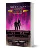 Българско издание на "Огненият престол" от Рик Риърдън, част от "Хрониките на Кейн", с два силуета на египетски фон в лилави и розови нюанси и златни криле, които се извисяват над тях.-1-thumb