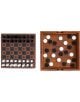 Игра Iron & Glory - Шах и Дама включва дървен шах с черно-бели фигури и Reversi/Othello сет с дискове-перфектен комплект за класически игри.-2-thumb