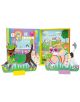 Игра за преобличане Floss & Rock Pets е цветна книжка с обличащи се домашни любимци - куче в зелен костюм и котка с очила с крила във формата на сърце - в игриви, декорирани сцени с други животни за въображаемо забавление.-2-thumb