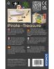 Цветната кутия на Игрален комплект Kosmos: Пиратско съкровище показва монети, скъпоценни камъни, череп, карта, пиратски играчки и ключодържател, както и многоезични описания и етикети за безопасност.-4-thumb