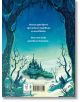 Илюстрираната корица на "Икабог - второ издание" показва далечен замък на върха на хълм, с дървета и река под звездно нощно небе. В горната част текстът на кирилица съдържа Дж. К. Роулинг и Икабог; в долната част са изобразени логата на издателствата.-3-thumb