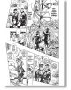 На черно-бяла страница от мангата в класическия стил на Shonen Jump са изобразени герои в училищни униформи близо до метална кула, което напомня за "Странното приключение на Джо". Вдъхновена от JoJo's Bizarre Adventure Part 4--Diamond Is Unbreakable, Vol.-5-thumb