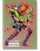 Корицата на JoJo's Bizarre Adventure: Част 7 - Steel Ball Run, Vol. 3 са изобразени двама манга герои, позиращи на червен и зелен раиран фон; единият в синьо държи друг в зелено със звездни шарки, който рита нагоре, държейки стоманена топка.-2-thumb