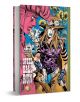 Корицата на JoJo's Bizarre Adventure: 2 показва трима стилизирани герои в ярки костюми, разположени сред слънчогледи и ярък фон, които подчертават героичното приключение на семейство Джоестар.-1-thumb
