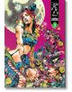 Луксозната твърда корица на JoJo's Bizarre Adventure Pt. 6 - Stone Ocean, Vol. 9 представя жена с червена и синя коса пред пълна луна, заобиколена от цветя и двама други герои, всичко това на ярък пурпурен фон, вдъхновен от Stone Ocean.-2-thumb