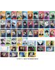 Мрежа от цветни карти с персонажи Jujutsu Kaisen Snap Card 3 от Ensky, всяка от които включва уникална рисунка, имена на персонажи, ярки фонове и малки сцени в долната част.-1-thumb