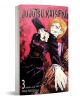 3D-рендерирана корица на Jujutsu Kaisen, Vol. 2 от Gege Akutami, на която е изобразен решителен магьосник в тъмно облекло с чук и пирони на червен и черен фон. В горната част е изобразено смелото, стилизирано заглавие.-1-thumb
