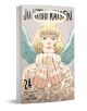 На корицата на Jujutsu Kaisen, Vol. 24 е изобразен нисък русокос и зеленоок герой с ангелски крила и ореол, който е събрал ръце, което подсказва за връзката му с прокълнатата енергия в играта Culling Game. Показани са заглавието и авторът Gege Akutami.-1-thumb