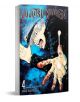 На корицата на Jujutsu Kaisen, Vol. 4 е изобразен среброкос, широкоок герой, който протяга напред окървавена ръка на син и черен фон, докато магьосниците на джу-джуцу се изправят срещу зловещи прокълнати духове.-1-thumb
