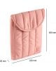 Калъф за таблет Miquelrius Urban Soft Pink 10" - розов, текстилен, капитониран, с капак и вертикални шевове, размери 280x220x20 мм, малък брандов етикет отпред.-2-thumb