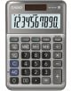 Калкулатор Casio MS-100FM, сив, с голям дисплей (показващ числа от 1 до 0) и ергономична клавиатура с основни бутони, COST, SELL и данъчни функции.-1-thumb