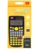 Калкулатор Legami - Разчитай на мен - Genius: научен, 240 функции, двуредов дисплей, черно тяло с жълти и оранжеви бутони, плъзгащ се капак. Работи на слънчева и батерийна енергия - идеален училищен аксесоар.-4-thumb