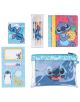 Този Канцеларски сет от Grupo Erik е с изображение на Stitch от филма Lilo &amp; Stitch на Disney. Включва прозрачна чанта, тетрадка, химикалки, щипки и лепящи се листчета - всичко това украсено с илюстрации на Stitch и дизайн на ананаси. Предлага се в кн-2-thumb