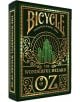 Карти за игра Bicycle The Wonderful Wizard of Oz с орнаменти и изображения, вдъхновени от Изумрудения град, в зелена и златно фолирана кутия.-1-thumb
