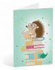 Картичка Bisquets - Таралеж и книги - Busquets - Busquets Gruart - Жена, Момиче, Момче - 8422829654226-thumb