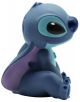 Страничен изглед на Касичка ABYstyle Lilo & Stitch - Stitch показва синьо, карикатурно извънземно с големи черни очи, големи уши, къса муцуна и лилави акценти -деален подарък за деца.-3-thumb