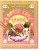 Kawaii Cafe Ramen има ярка корица с купа за домашен рамен, пръчици за хранене, котешки лица и закачливи жълти, розови и зелени шарки.-1-thumb