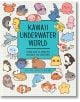 Корицата на книгата "Подводен свят" е със сладки анимационни морски същества като риби, октоподи, тюлени и раци около заглавието. Научете се да рисувате 80 очарователни водни животни с уроците стъпка по стъпка на Олив Йонг.-1-thumb