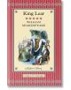 Корица на "Крал Лир" (Collector's Library), на която кралска фигура се обръща към група, с червени и златни декоративни рамки. Съдържа текст: Пълна и несъкратена версия и Библиотека за колекционери.-thumb