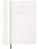 Класически черен ежедневник тефтер-органайзер Moleskine Black 2026 г. С меки корици има секция В случай на загуба, моля, върнете на:, редове за писане и Като награда: $, плюс черна лента отметка за стилен акцент.-3-thumb