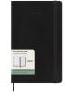 Класически черен седмичен тефтер-органайзер Moleskine Black 2026 г. С меки корици, еластична лента, текстилен разделител и етикет с марката, годината и изображение на седмичното разпределение.-1-thumb