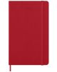 Класически червен ежедневник тефтер-органайзер Moleskine Scarlet Red 2026 г. С твърди корици и ластик, идеален за дневен органайзер през 2026 година.-2-thumb