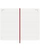 Отворен Moleskine Scarlet Red 2026 г. ежедневник тефтер-органайзер с меки корици показва подредени страници за неделя, 3 май и понеделник, 4 май, разделени с вертикална книжна марка с червена панделка.-5-thumb