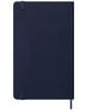 Затворен, класически Moleskine седмичен тефтер-органайзер Sapphire Blue 2026 г. С твърди корици, заоблени ъгли, еластично закопчаване и лента отметка. Капак с изпъкнало лого в долния край.-7-thumb
