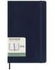 Класическият седмичен тефтер-органайзер Moleskine Sapphire Blue 2026 г. С меки корици има ластик за затваряне и етикет с марка, година и илюстрация на вътрешния му вид.-1-thumb