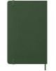 Затворен, тъмнозелен Класически ежедневник тефтер-органайзер Moleskine Myrtle Green 2026 с твърди корици, еластична лента в горния ляв и долния десен ъгъл и разделител. Идеален за бележки и планове.-7-thumb