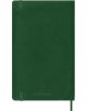 Затворен Moleskine Myrtle Green 2026 г. Тефтер-органайзер с меки корици, еластична лента и разделител е показан на бял фон.-7-thumb