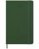 Класически зелен седмичен тефтер-органайзер Moleskine Myrtle Green 2026 г. С твърди корици, ластик и разделител; минималистичен дизайн с релефно щампована година 2026 върху капака.-2-thumb
