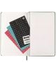 Класически зелен седмичен тефтер-органайзер Moleskine Myrtle Green 2026 г. С твърди корици включва четири цветни листа със стикери и три стикера "2026", идеален за организиране със забавни икони, букви и цифри.-6-thumb