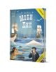 Корица на "Класика за деца: Моби Дик" на български, илюстрираща морско приключение - кораби, голям кит, косатка, моряци с далекоглед и харпун пред снежни планини.-1-thumb