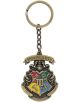 Ключодържател Grupo Erik Harry Potter - Hogwarts в бронзов цвят с емблема на Хогуортс, четири секции за всеки дом и лента "Draco Dormiens Nunquam Titillandus" - перфектен за фенове на Хари Потър.-1-thumb