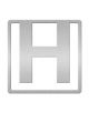 Метален книгоразделител Helvatica - Буква H - That Company Called IF - 5035393929084-2-thumb