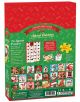 На гърба на кутията Коледен адвент календар Eurographics - Коледни лапички, 24 х 50 части има празнични изображения на пъзели с кучета, очарователни снимки на коледни лапички и подробности за 24-те пъзела с кучешка тематика вътре.-5-thumb