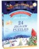 Коледен адвент календар Eurographics - Весела Коледа, 24 х 50 части, включва шейната на Дядо Коледа над заснежени къщи, номерирани врати с празнични изображения като кардинал и коледна елха, както и поздравления на няколко езика.-1-thumb