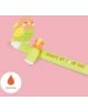 Комплект от две гел химикалки Legami Love Birds с възможност за изтриване (зелена и оранжева) със сладки дизайни на птички, едно отвърстие и текст "ALWAYS BY YOUR SIDE". Оранжева капка мастило с надпис ORANGE се появява на розов фон.-4-thumb
