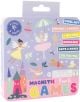 The комплект магнитни игри Floss & Rock Fun - Enchanted е пастелно оцветен с феи, животни и замъци и включва игри за пътуване като PIXEL ART, SNAKES & LADDERS и TIC TAC TOE. Подходящ за деца над 3 години.-1-thumb