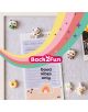 Графика в пастелни тонове от серията „Back2Fun“ украсява симпатично корково табло с кавайни магнитки с животни, дъга, надпис „Good vibes only“ и звезди. Комплектът с щипки „Back2Fun“ на Miquelrius и мечетата придават игрив акцент.-7-thumb