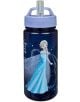 Комплектът Scooli Frozen - бутилка и кутия за храна включва тъмносиня бутилка с лилав капак и вградена сламка, в която е изобразена Елза в синята си рокля със снежинки и искрящи мотиви - идеална за училищни обяди.-5-thumb
