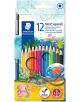 Комплект цветни моливи Staedtler, 12 цвята + четка за рисуване - Staedtler - Staedtler - Момиче, Момче - Staedtler - Noris Club - 4007817144268-thumb