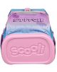 Ергономична раница Scooli Lilo & Stitch, модел 2026 г., с пастелни цветове, надпис Stitch и украса с пера и звезди на капака; подходяща за първокласници с релефно лого Скули върху светлорозовата основа.-5-thumb