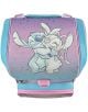Комплект ученическа раница Scooli Lilo & Stitch, ергономик, модел 2026 г. - пастелна раница с героите Ститч и Ейнджъл на Лилаво-син фон със звезди, идеална за първокласници.-8-thumb